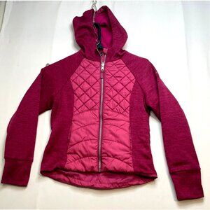 Pacific Trail hooded full zip jacket youth girls small / medium pink work